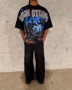 Camisetas Negras para Hombre con Brillo, 280 GSM, Algodón Peinado Airlume, Oversize, Listas para DTG, 100% Algodón, con Pegatinas y Marca - Product Image 3