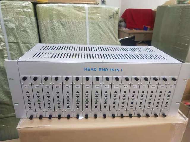16 in 1 AV/HD to RF 16 channel fixed modulador tv analog catv rf modulator