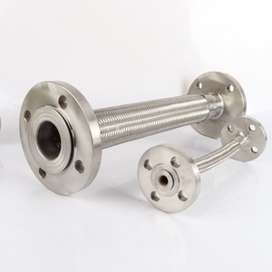 304/316ステンレス鋼製スムーズフレキシブル編組金属高品質フランジ接続配管ホース - Product Image 2