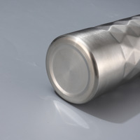 Bouteille d'eau de sport à large ouverture en acier inoxydable monocouche de haute qualité pour une utilisation en extérieur et en voiture, style classique