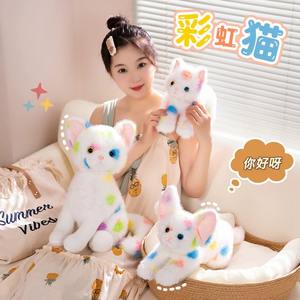 Toptan süper yumuşak peluş Kawaii kediler dolması oyuncaklar gerçekçi hayvan kedi simüle süsler büyük hediyeler - Product Image 4