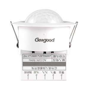 Geagood Hotsell Indoor Plafond Gemonteerde Mini 220V Pir Bewegingsdetector Sensor Schakelaar Infrarood Licht 360 Graden Bewegingssensor Schakelaar