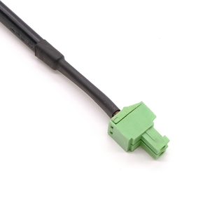 家用电器定制电缆组件20 Awg 5.08节距2针端子块聚氯乙烯绝缘5521 DC插孔扁平电缆 - Product Image 4