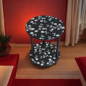 Moderne Dubbellaagse Kleine Salontafel Vrolijke Vogels Steen Huishouden Hoek Bijzettafel Voor Woonkamer Slaapkamer Bed-Groothandel - Product Image 3