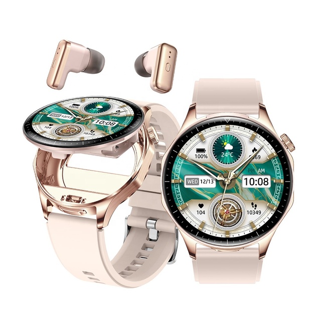 Earphones SmartWatch With Wireless Noise Reduction Bt Headset Earbuds Men Women Sport Health Monitoring Smart Watch