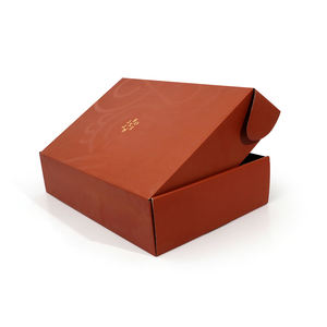 Caja de Embalaje Personalizada con Logotipo de Marca, <span class=keywords><strong>Color</strong></span> Borgoña, para Envíos de Compras en Línea, Paquete de Envío para Tiendas en Línea - Product Image 5