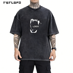 Camiseta Casual de Lujo para Hombre, 100% Algodón Tejido, Oversize, Ecológica, con Estampado Personalizado, de Alta Calidad, Personalizable - Product Image 1