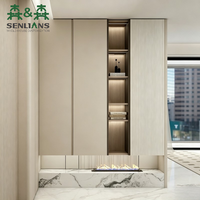 Meuble à chaussures moderne et minimaliste avec poignée invisible, finition laquée de luxe, vente en gros d'usine, armoire de rangement personnalisée pour couloir