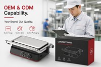 Machine à sandwich 3-en-1 haute puissance 1500W, gaufrier multifonctionnel avec plaques antiadhésives amovibles