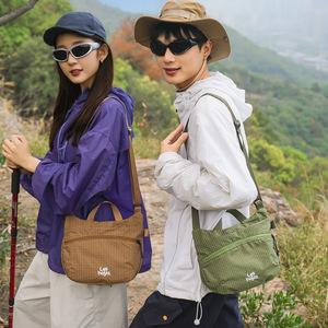 High Quality <b>Chest</b> Bag for Unisex Fashion Portable Shoulder Bag with Durable Nylon Plaid Waterproof Sling Bag - Product Image 6