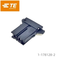 Konektor Receptacle Asli TE 1-178128-2 AMP 2 Pin Hitam, Housing Betina dengan Pengunci Pasangan