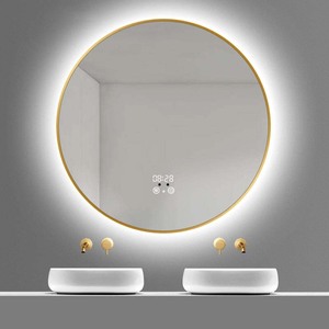 Hot Sale High End Black Circle Mirror Bathroom Backlit Bathroom  Chrome Wall Mirror - China Smart Mirror Bathroom Android, Frame for  Bathroom Mirror