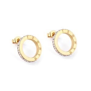 Elegant Geometric Stainless Steel <b>Small</b> Dubai Stud <b>Gold</b> White Shell Rectangle Earring for Girls - Product Image 3