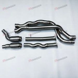 ODM 70mm Equal Length Mid Pipes Stainless Steel Exhaust Midpipe with Resonator for BMW M2C F87 S55 M2 Competition - Product Image 4