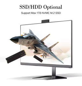 도매 24 인치 듀얼 코어 프로세서 올인원 비즈니스 데스크탑 컴퓨터 1920x1280 LCD 디스플레이 8 + 128GB 대용량 메모리 - Product Image 5