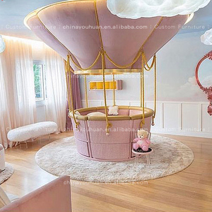Letto di Lusso Europeo per Ragazze, Letto Principessa Rosa da Sogno, Letto Singolo a Forma di Castello per Bambine, Personalizzabile e Multifunzionale per Camera da Ragazza - Product Image 5