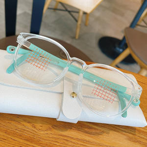 Gafas para niños con bloqueo de luz azul 5801, montura redonda TR90 con bucles para las orejas, lentes planas para niños, fabricadas en Danyang - Product Image 5