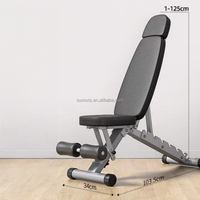 Banc de musculation réglable commercial - Banc de musculation multi-angles plat/incliné/décliné pour l'entraînement musculaire, équipement de musculation robuste