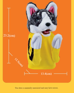 Article populaire : Jouet en peluche Husky de dessin animé, style Kung Fu, écologique, imperméable, interactif, marionnette à main, couineur, excellent pour l'hiver, pour animaux de compagnie - Product Image 6
