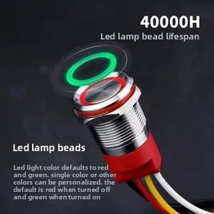 Wd 22 מ "מ מגע אינדוקטיבי נירוסטה כפתור מתג עם לחיצה על כפתור מגע הוביל-לחצן לחיצה על כפתור עמיד למים ip67 - Product Image 4