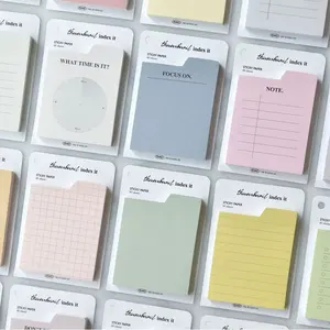 Note adesive personalizzate multicolori facili da affiggere auto-stick Note Pad scuola forniture Mini blocchetti per appunti