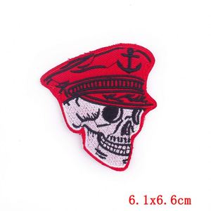 Patchs brodés personnalisés Crâne et Animaux style Punk, thermocollants, en gros pour vêtements, chapeaux et badges - Product Image 5