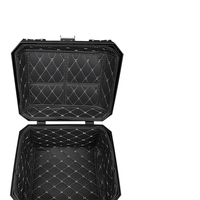 57L gros universel moto arrière top box coffre de rangement casque bagages boîte à outils clé serrure queue boîte