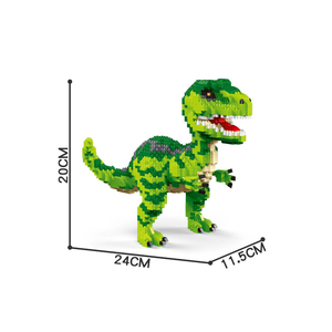 Jurassic Thief Dragon Tyrannosaurus Rex Double Ridgesaurus, Bloques de Construcción Educativos de Nanopartículas, Juguetes para Niños - Product Image 6