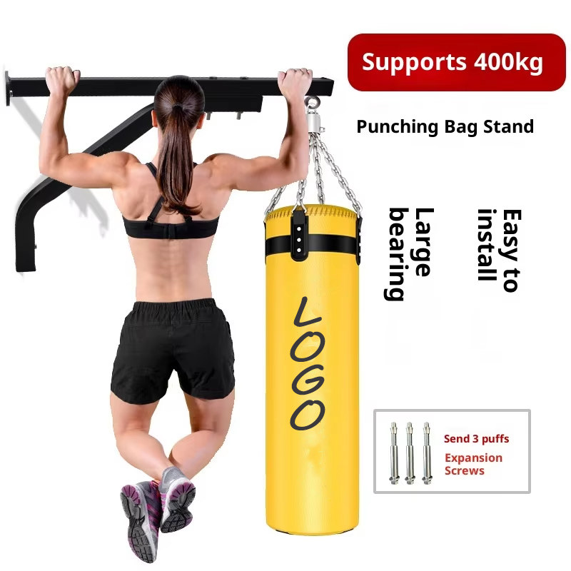 Percha especial para saco de boxeo con recubrimiento antiestático engrosado.
