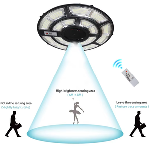 Luce solare integrata per esterno ad alto Watt sensore intelligente impermeabile integrato UFO luce solare per il giardino - Product Image 4