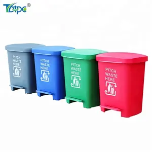 Big pedal bin and kitchen recycle bin for waste sorting trash can