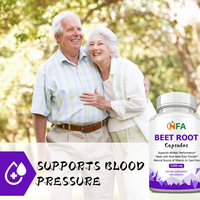 Capsules de racine de betterave de haute qualité 1200 mg avec poudre de racine de betterave, vitamine A, soutien aux performances, énergie, tension artérielle, antioxydants