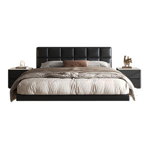 <span class=keywords><strong>Lit</strong></span> double <span class=keywords><strong>suspendu</strong></span> <span class=keywords><strong>de</strong></span> luxe Grand <span class=keywords><strong>lit</strong></span> moelleux moderne avec <span class=keywords><strong>chevet</strong></span> en cuir minimaliste pour chambre principale haut <span class=keywords><strong>de</strong></span> gamme - Product Image 5