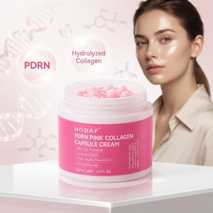 Crème gelée rose à la capsule de collagène visible avec PDRN de saumon, nutrition intense pour la peau, hydrate, répare la barrière cutanée - Product Image 5