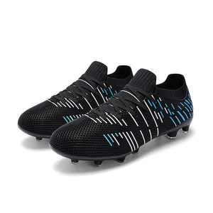 Factory Direct Soccer Cleats Football Spikes for Increased Friction Wide Leather Non-Lace <b>Boots</b> for Summer Winter Sports - Product Image 5
