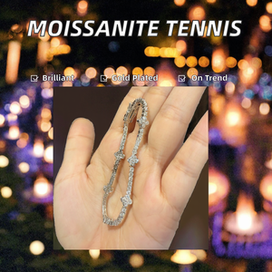 Women's Luxury <b>White</b> Gold Plated 925 Silver Custom Bulk Moissanite Tennis <b>Bracelet</b> Fine Jewelry Gift Trendy GRA Certified - Product Image 2
