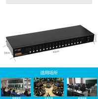 Offre Spéciale MT-VIKI Commutateur KVM USB 16 Ports de Qualité Industrielle Montable en Rack avec Balayage Automatique Fabriqué à Guangdong