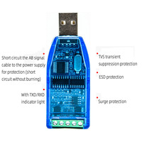 Convertidor de puerto serial USB a 485/422, convertidor de Grado industrial, puerto serial, adaptador de Comunicación RS485