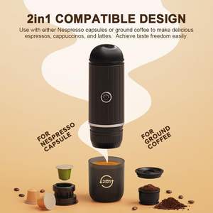 Calefacción 2 en 1 portátil Brew <span class=keywords><strong>Barista</strong></span> Cápsula de café automática goteo viaje Espresso máquina <span class=keywords><strong>cafetera</strong></span> eléctrica - Product Image 2