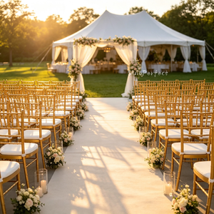 Factory Wholesale Stacking Iron Metal Wedding Chivari <b>Chairs</b> Steel Tiffanie Chivalry <b>Chairs</b> for Bride and Groom - Product Image 1