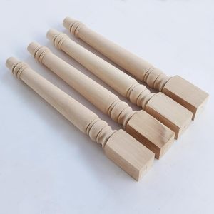 Gamba classica del <span class=keywords><strong>tavolo</strong></span> tornita in <span class=keywords><strong>legno</strong></span> massello-gamba durevole per sala da pranzo soggiorno camera da letto appartamento casa ufficio bagno cucina - Product Image 4