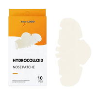 Feuilles d'hydrocolloïdes médicales personnalisées, invisibles, imperméables, transparentes, pour le nettoyage de l'acné et les patchs pour les pores du nez
