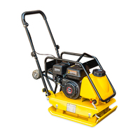  Compacteur à plaques électrique Robin GX160 90 kg, moteur de compactage électrique pour la construction, alimentation diesel et essence