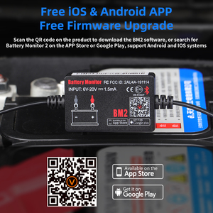 Nhà máy, quicklynks Pin Màn hình Bluetooth 4.0 đơn giản và giá rẻ 12V pin Tester ô tô theo dõi sức khỏe BM2 - Product Image 6