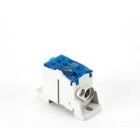 Bloque de terminales de distribución para carril DIN UKK125A, conector de cable de entrada única y salida múltiple de 1000V