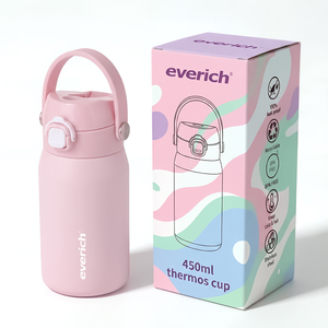 Botellas Infantiles Personalizadas con Impresión, de Acero Inoxidable de Doble Pared, Aisladas al Vacío, de Grado Alimenticio, 450ml 550ml, con Tapa Libre de BPA - Product Image 1