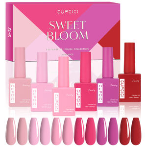Collection Sweet Bloom de la Saint-Valentin BIN, ensemble personnalisé de 6 vernis à ongles en gel UV non toxique de 12 ml, kit de vernis à ongles - Product Image 1