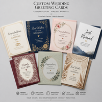Cartes et invitations de mariage personnalisées : Papier couché imprimé offset de qualité supérieure