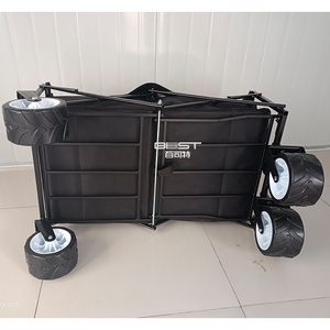 Chariot utilitaire pliable réglable et robuste Chariot de camping en plein air Chariot de camping pour pique-nique et plage