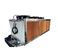 Enfriador en seco tipo V de tubo de cobre y aleta de aluminio Aidea con ventilador axial de alta precisión y flujo de aire de 900 CFM para servidor de centro de datos con inmersión líquida